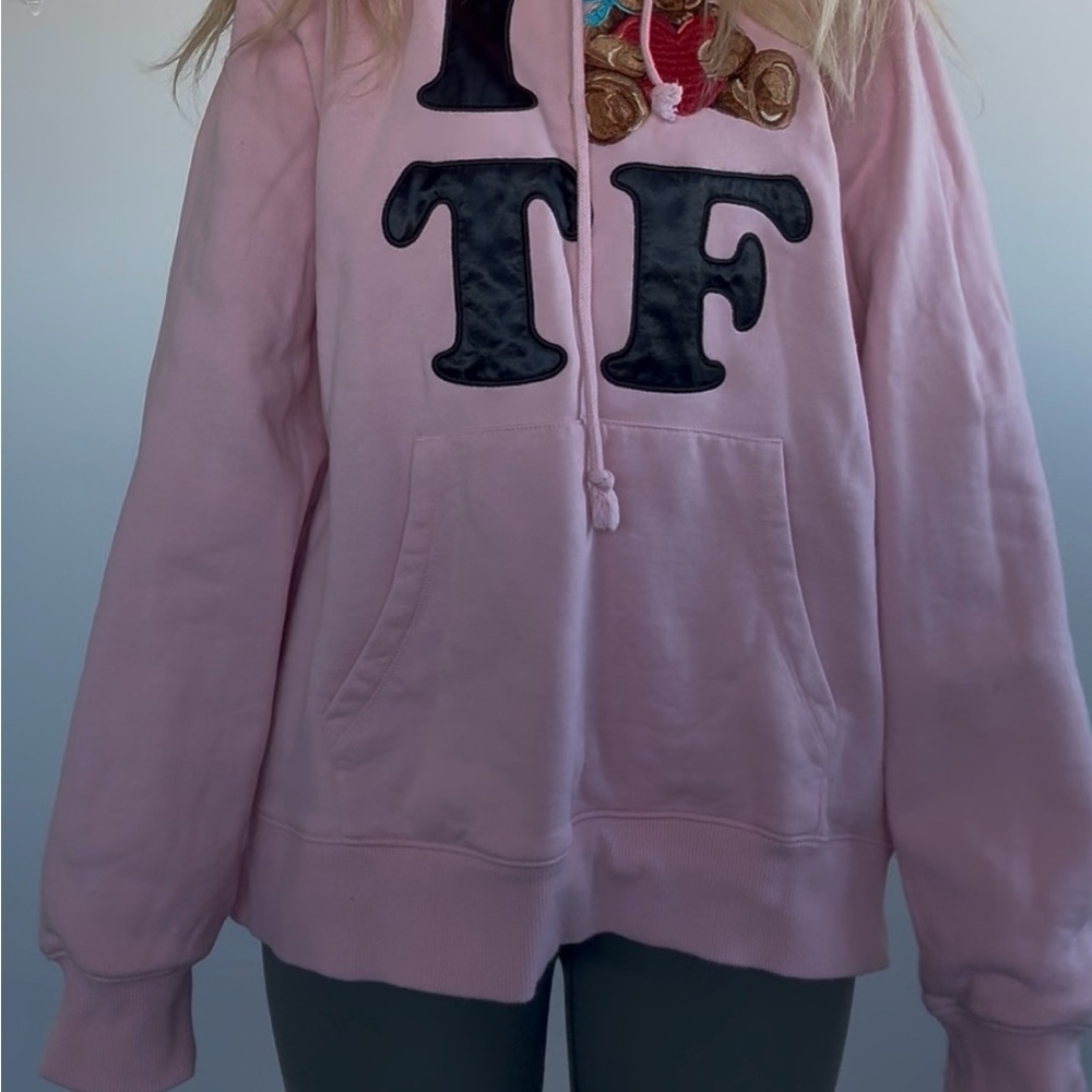 Teddy Fresh Valentine’s Pink Hoodie with Bear